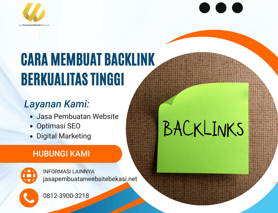 Cara Membuat Backlink Berkualitas Tinggi